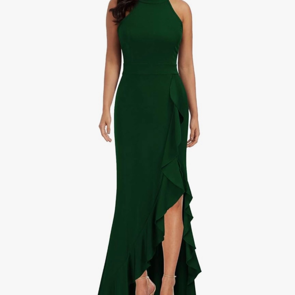 AX Paris Asymmetrical Dark Green Dress